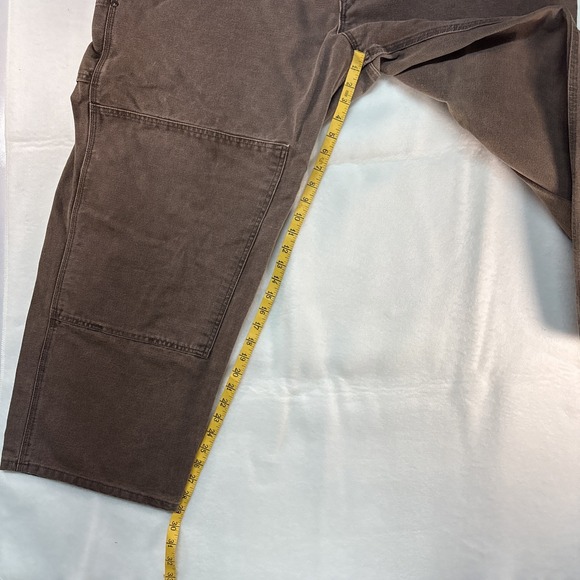 Carhartt Brown Bib Overalls 48x30 Double Knee -Made In USA (Send Offers) - Picture 11 of 11